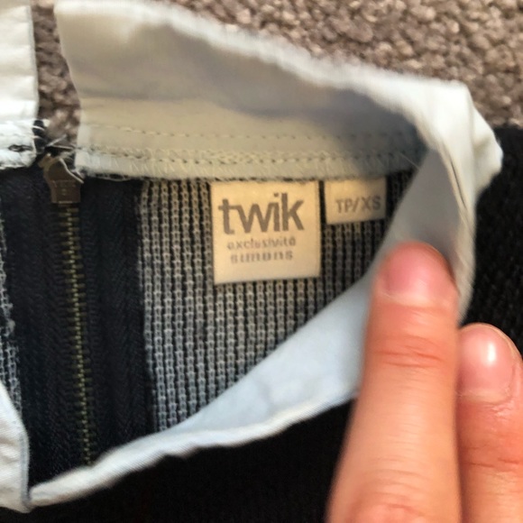 TWIK collared navy blue sweater - Picture 2 of 3